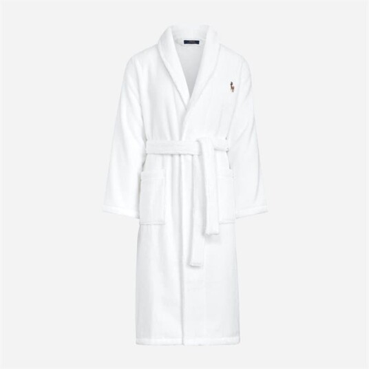 Ralph Lauren Shawl-Sleep-Robe White