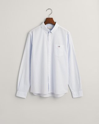 Gant Shield stripet poplin skjorte til ungdom LIGHT BLUE 134/140