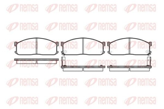 Bremseklosser REMSA 0244.02 Bremseklosser REMSA 0244.02
