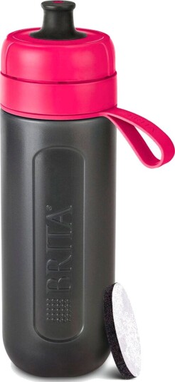 Brita Fill & Go Active Vannflaske med filter (0,6 liter) Rosa