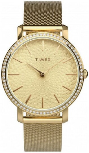 Timex Dameklokke TW2V52200 Transcend Gull/Gulltonet stål Ø34 mm