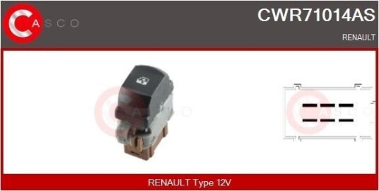 Bryter, vindusheis CASCO CWR71014AS