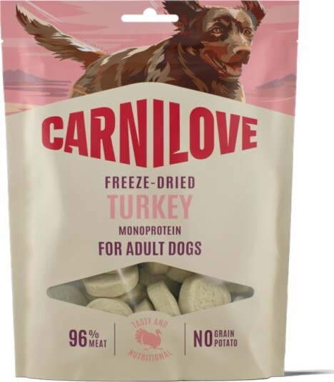 Carnilove Dog Freeze Dried Snack Kalkun 60g