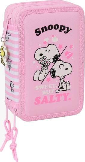 Snoopy  Fylt Trippelpennal 37 Deler Rosa