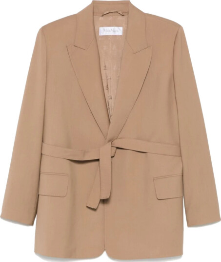 Max Mara Dame Jakker Brun M, Max Mara Dame Jakker Brun M,