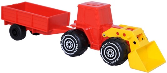 Plasto Traktor Frontlaster og Tilhenger