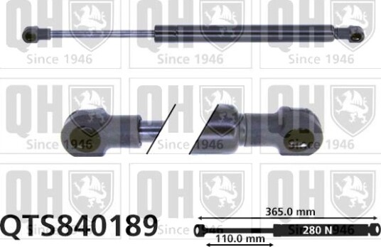 QUINTON HAZELL QTS840189 Baklukedemper