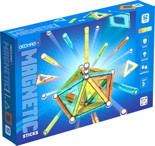 Geomag Gems Magnetiske Stikker 52 Stk