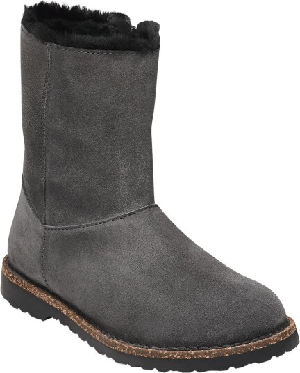 Birkenstock Uppsala Zip Shearling Leve ANTHRACITE 38
