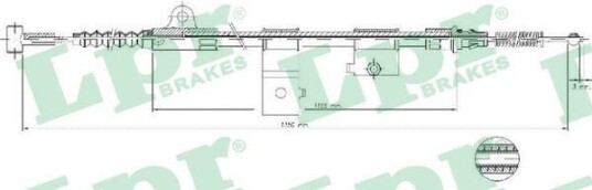 Bremsewire LPR C0515B Bremsewire LPR C0515B