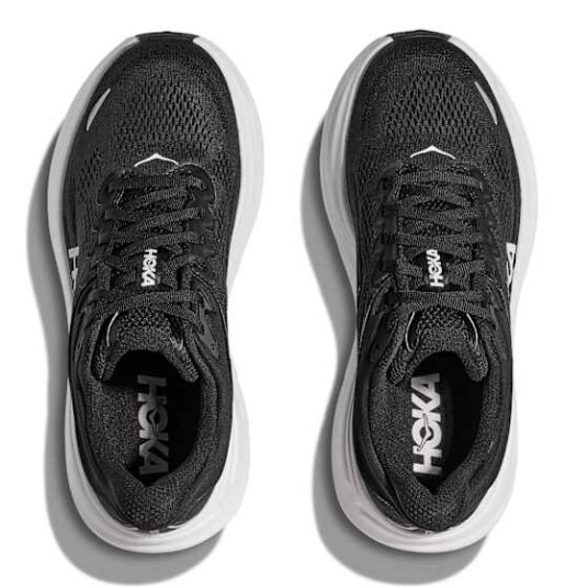 Hoka Bondi 9 Wide Dame Bwht/Black/White 41 1/3
