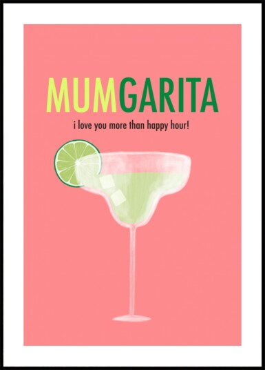Mumgarita Happy Hour Plakat / 50x70