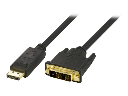 Deltaco DisplayPort til DVI-D Kabel 1 m - Svart