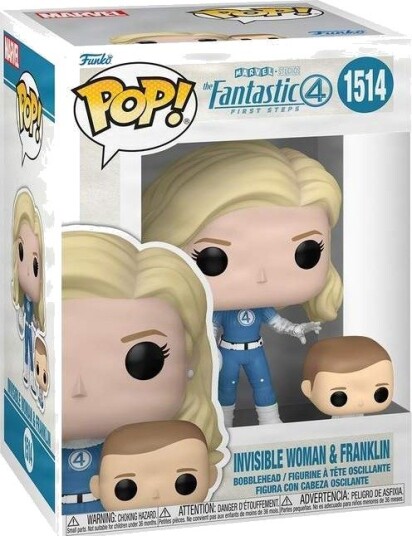 Northix Marvel Funko Pop! Vinylfigur: Invisible Woman & Franklin