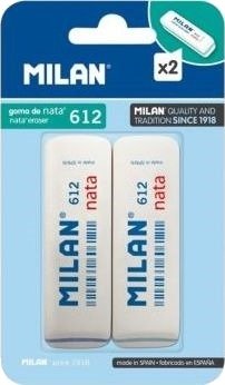 Milan Viskelær Milan 612 Runde 2 Stk I Blister Milan Viskelær Milan 612 Runde 2 Stk I Blister