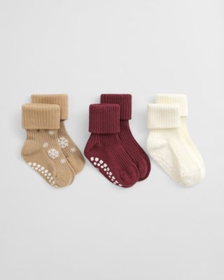 Gant Baby 3 pakning sokker med snøfnugg MULTICOLOR 1012