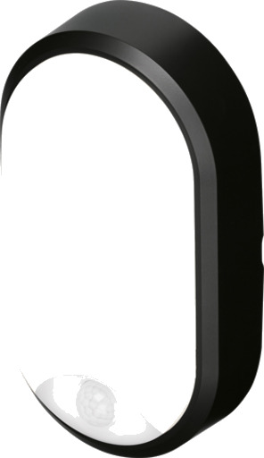4lite Pylus Oval utelys vegg med sensor sort 4lite Pylus Oval utelys vegg med sensor sort
