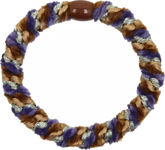 By Stær BRAIDED Hairtie Velvet Mix Brown/Purlpe Velvet Mix Brown/Purple Velvet Mix Brown/Purple