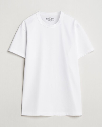 Bread & Boxers Pima Cotton Crew Neck T-Shirt White