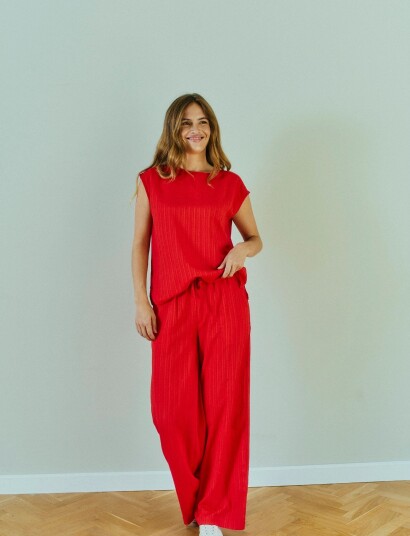 FREE/QUENT Fqgrsvalse Pants   Red   XXL