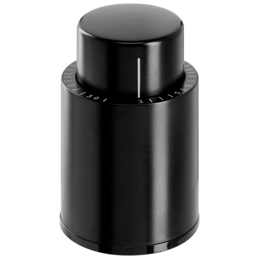 VEGA Vakuumkork til vinflaske Addisie; 4.5x7.2 cm ØxH; Svart