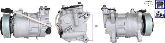 AC kompressor ELSTOCK 51 1052