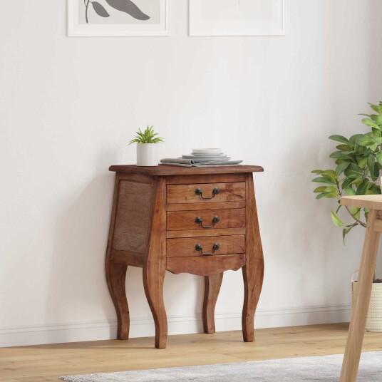 vidaXL Oppbevaringskiste 48 x 35 x 64 cm Massiv Mahogni Tre