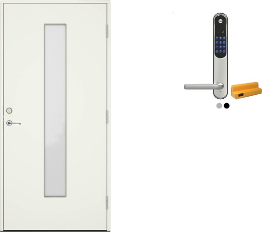 Ytterdør Swedoor Advance-Line Nordic Skagen med Yale Entrus Ytterdør Swedoor Advance-Line Nordic Skagen med Yale Entrus