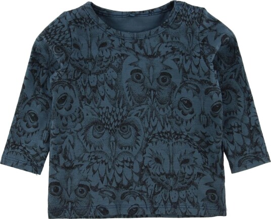 Soft Genser Bella Orion Blue m. Ugler Soft 74 Genser Blå
