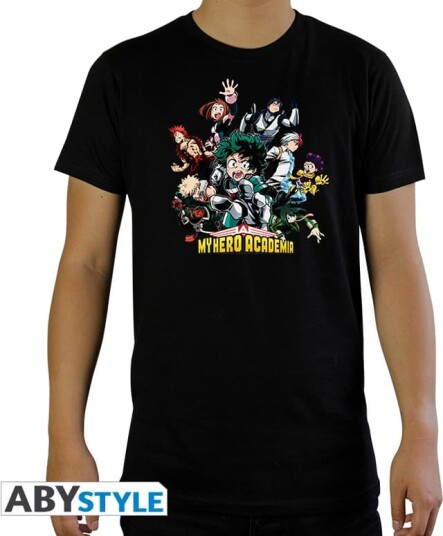 ABYStyle My Hero Academia Heroes T skjorte XL