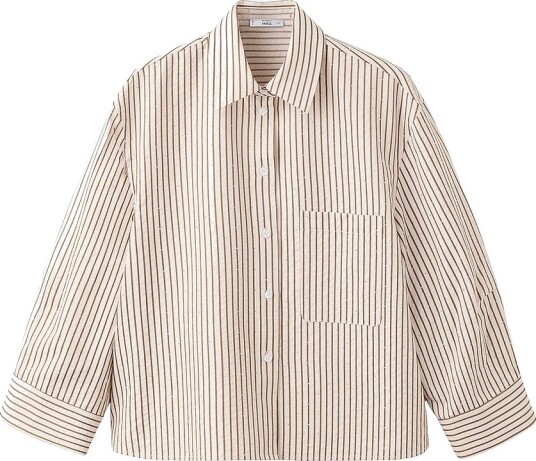 Mango   Skjorte Shirt Rua   Brun