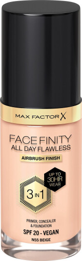 Max Factor Facefinity 3-in-1 Foundation N55 Beige Krem 30 ml Max Factor Facefinity 3-in-1 Foundation N55 Beige Krem 30 ml