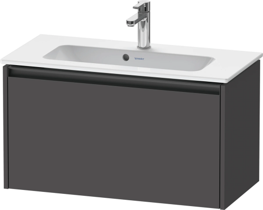 Duravit Ketho.2 Servantskap 1 Skuff 680x390 mm Grafitt Matt