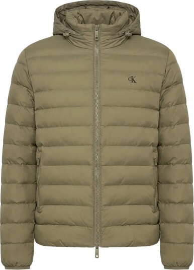 Calvin Klein Jeans Ls Ltwt Nylon Hd Puffer Jkt Khaki green XL