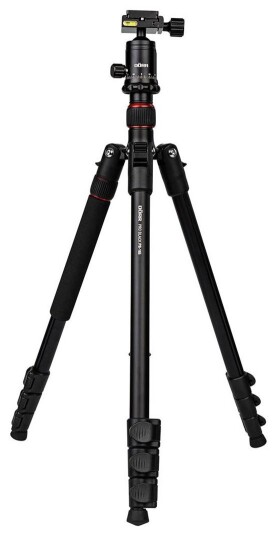 Dörr Aluminium Tripod Pro Black PB 165 1/4" Gjenger Maks 4 kg (57 165 cm) Dörr Aluminium Tripod Pro Black PB 165 1/4" Gjenger Maks 4 kg (57 165 cm)