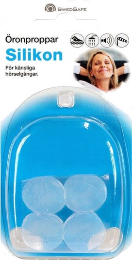 SwedSafe Silikonørepropper - 2 Par