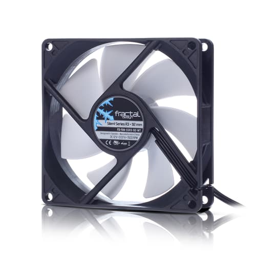 Fractal Design Silent Series R3 92mm Kabinettvifte Svart/Hvit 18 dBA Fractal Design Silent Series R3 92mm Kabinettvifte Svart/Hvit 18 dBA