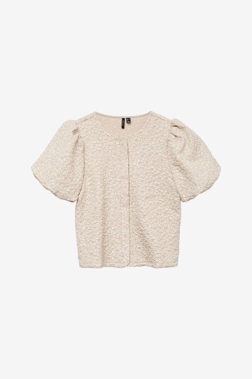 Vero Moda Kardigan vmMerle SS Puff Cardigan Jrs Sb8 Grå