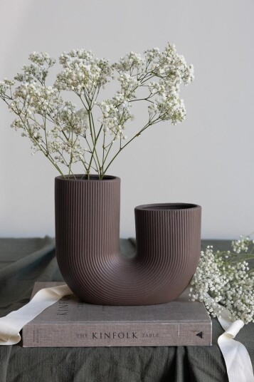 Storefactory Stråvalla Vase Brun