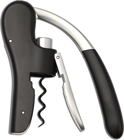 WEIS Vinåpner + korkopptrekker i stål. Ergonomisk og enkel