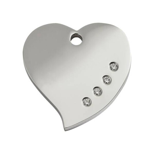 Id-Brikke Med Diamant Hjerte