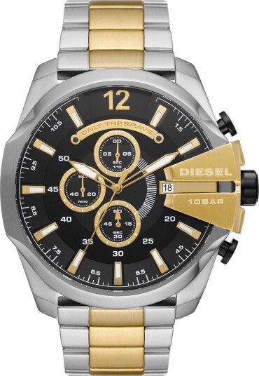 Diesel Mega Chief DZ4581 - Herre - 51 mm - Analog - Kvarts urverk - Mineralglas Diesel Mega Chief DZ4581 - Herre - 51 mm - Analog - Kvarts urverk - Mineralglas