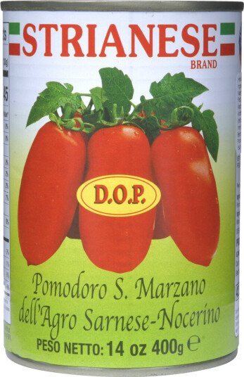 STRIANESE SAN MARZANO TOMATFILETER 400G STRIANESE SAN MARZANO TOMATFILETER 400G