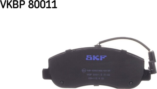 Bremseklosser SKF VKBP 80011 E