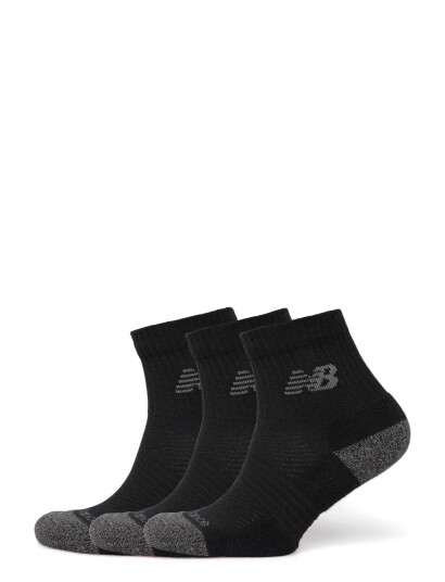 New Balance Active Quarter Socks 3 Pack Black S
