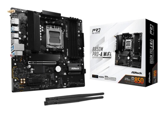 Asrock B850M Pro-A WiFi Micro-ATX Hovedkort med AMD AM5 Socket og DDR5