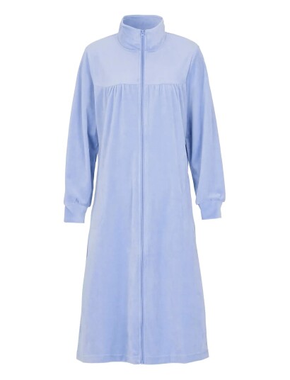 Damella of Sweden Velour Robe Blue S Damella of Sweden Velour Robe Blue S