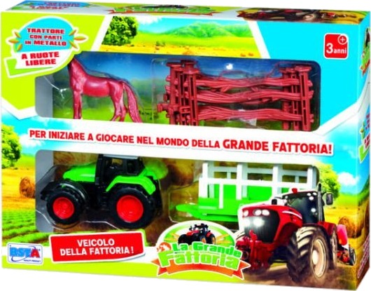 Rstoys Traktor Farm Med Tilhenger Dyr Og Gjerde 3+ År Rstoys Traktor Farm Med Tilhenger Dyr Og Gjerde 3+ År