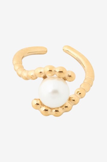 IOAKU   Ring Sculpture Pears Ring 7   Gull