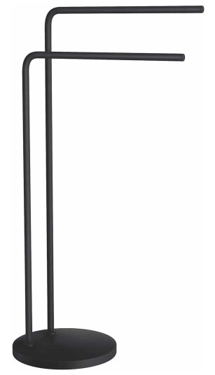 Beslagsboden 1231 2-armed Håndklestang Svart